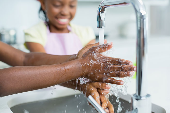 wash hands